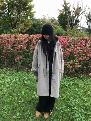 Natural Cotton Plain Field Jacket