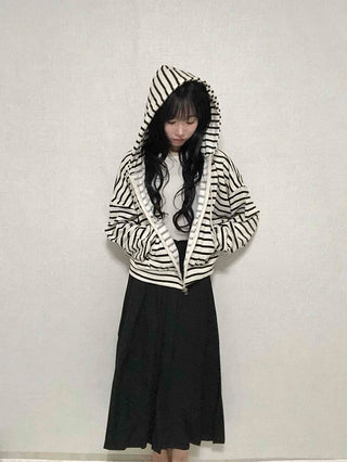 Minimal A-line Pleated Long Skirt