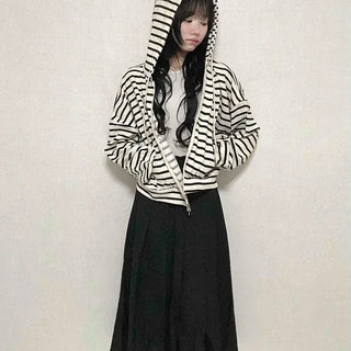 Minimal A-line Pleated Long Skirt