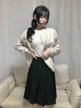 Basic Solid Pleated Midi Skirt