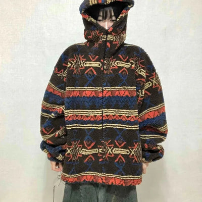 Grunge Tumble Fleece Zip-up Hoodie
