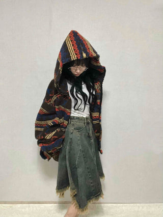 Grunge Tumble Fleece Zip-up Hoodie