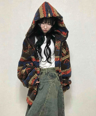 Grunge Tumble Fleece Zip-up Hoodie