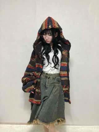 Grunge Tumble Fleece Zip-up Hoodie