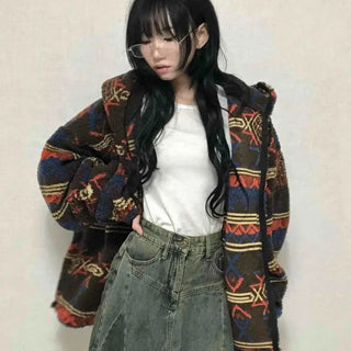 Grunge Tumble Fleece Zip-up Hoodie