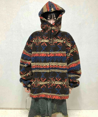 Grunge Tumble Fleece Zip-up Hoodie