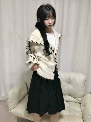 Antique corduroy midi skirt