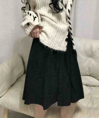 Antique corduroy midi skirt