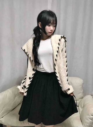 Antique corduroy midi skirt