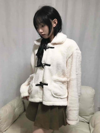 New Basic Duffle Coat Fur Jacket