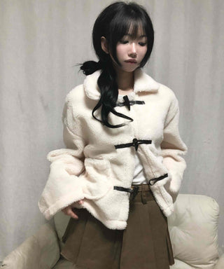 New Basic Duffle Coat Fur Jacket