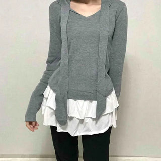 Shirred Layered Mini Skirt