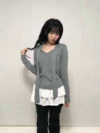 Shirred Layered Mini Skirt