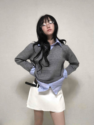 Simple Trendy Viscose H-Line Mini Skirt