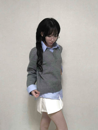 Simple Trendy Viscose H-Line Mini Skirt