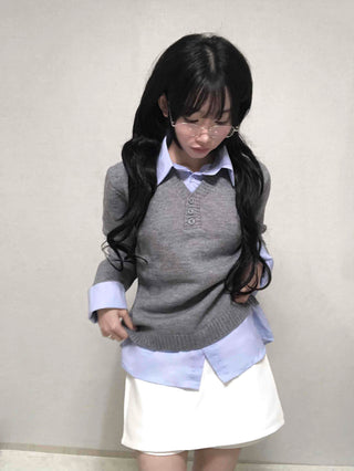 Simple Trendy Viscose H-Line Mini Skirt