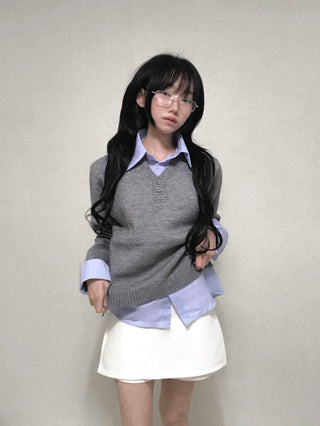Simple Trendy Viscose H-Line Mini Skirt
