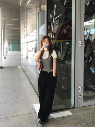 Noe Mesh See-through Layered Sleeveless Top