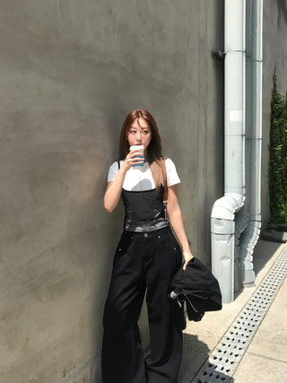 Noe Mesh See-through Layered Sleeveless Top