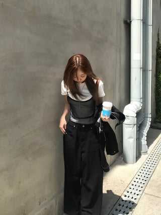 Noe Mesh See-through Layered Sleeveless Top