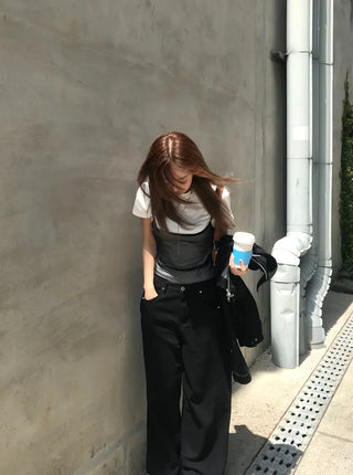 Noe Mesh See-through Layered Sleeveless Top
