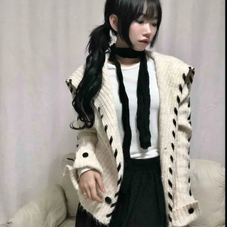 Daily Sailor Collar Knit Cardigan