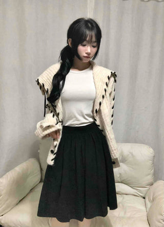 Daily Sailor Collar Knit Cardigan