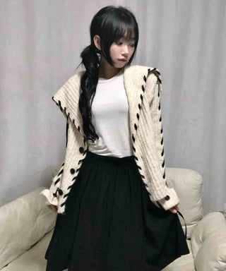 Daily Sailor Collar Knit Cardigan