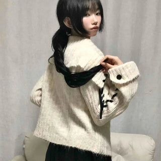 Daily Sailor Collar Knit Cardigan
