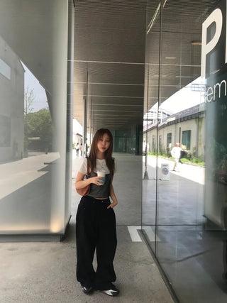 Core Bijou Stitch Pocket Wide Pants