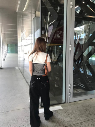Core Bijou Stitch Pocket Wide Pants