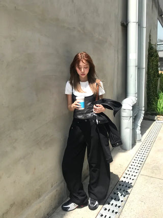 Core Bijou Stitch Pocket Wide Pants