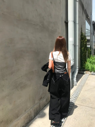 Core Bijou Stitch Pocket Wide Pants