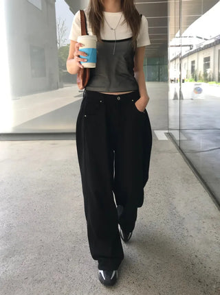 Core Bijou Stitch Pocket Wide Pants