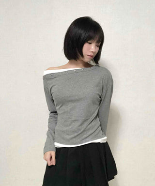 Pure Plain Pleated Mini Skirt