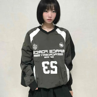 Casual Crinkly Oversized All-Season Sweatshirt