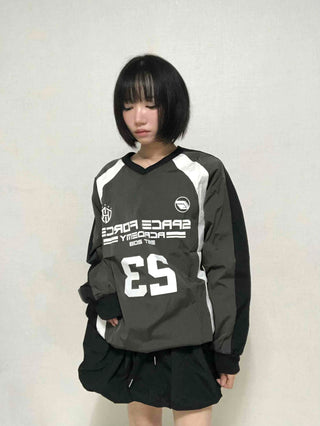 Casual Crinkly Oversized All-Season Sweatshirt