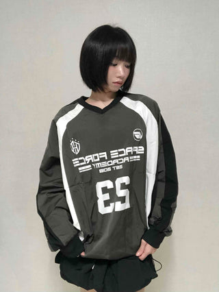 Casual Crinkly Oversized All-Season Sweatshirt