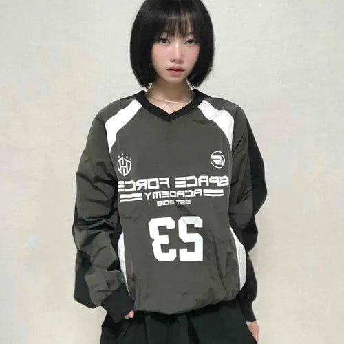 Casual Crinkly Oversized All-Season Sweatshirt
