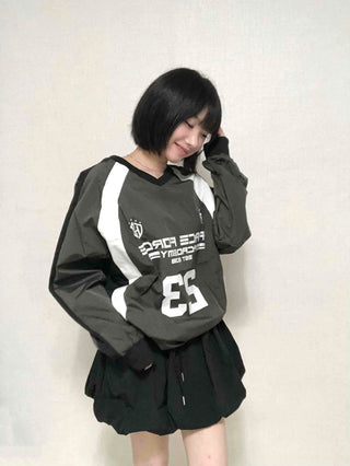 Casual Crinkly Oversized All-Season Sweatshirt