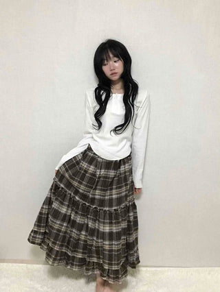 Basic Round Neck Loose Fit Long Sleeve T-shirt