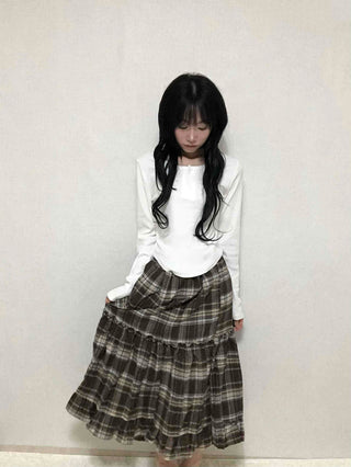 Basic Round Neck Loose Fit Long Sleeve T-shirt