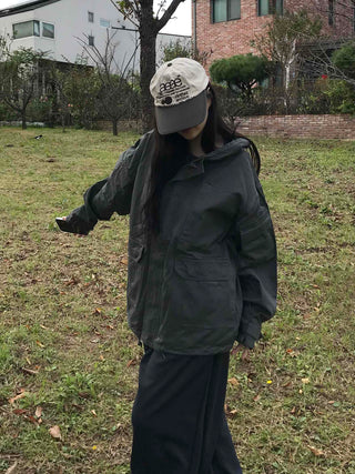 Oversized Pocket Military Field Jacket