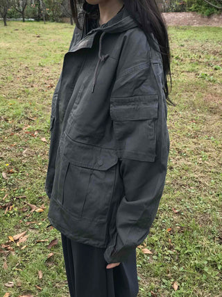 Oversized Pocket Military Field Jacket