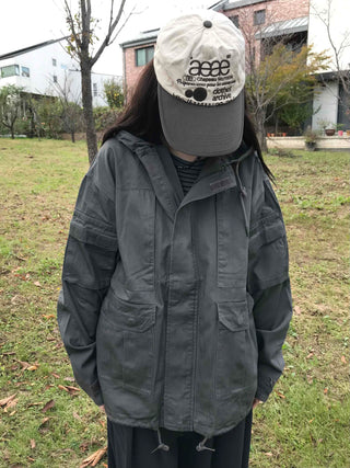 Oversized Pocket Military Field Jacket