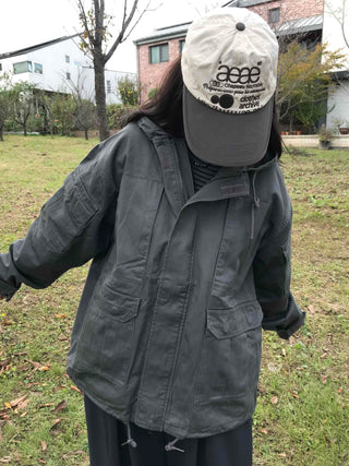 Oversized Pocket Military Field Jacket