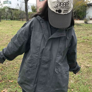 Oversized Pocket Military Field Jacket