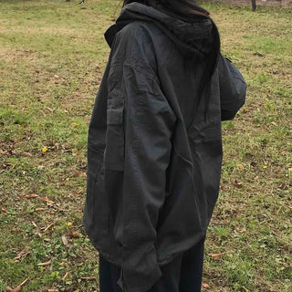 Oversized Pocket Military Field Jacket