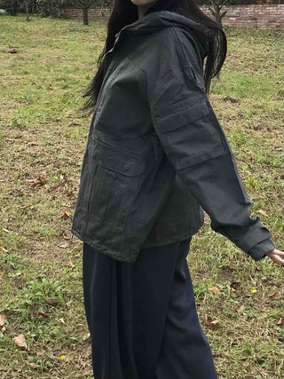Oversized Pocket Military Field Jacket