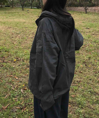 Oversized Pocket Military Field Jacket